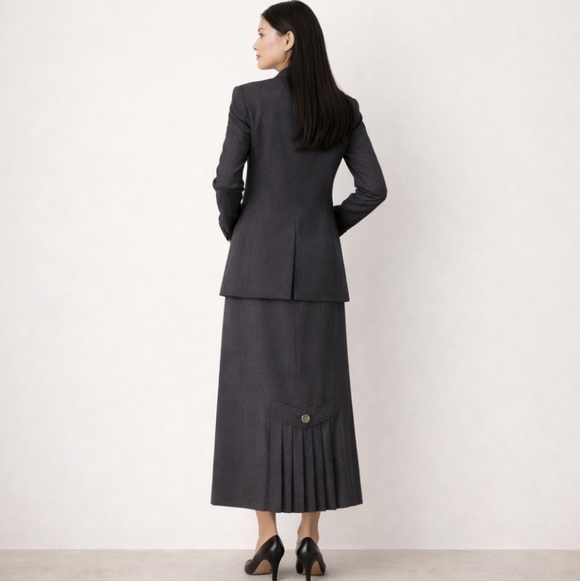 Vintage Miss Britt | 90's Wool Skirt Suit Set | German Tailored - Picture 2 of 9